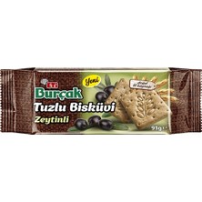 Eti Burçak Tuzlu Zeytinli Bisküvi 91 G - 18'li Paket - 3 Adet
