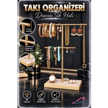 Esmila Home Gold Takı Organizeri Takı Düzenleyici Takılık Küpelik Bileziklik Organizer