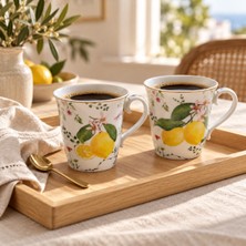 Easy Life Collection's 2’li Porselen Kulplu Bardak Seti - 275 ml