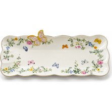 Easy Life Collection's Dancing Butterflies Porselen Sunumluk - 36 x 14,5 cm