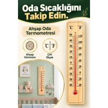 Mucit Home Ahşap Bebek Odası Termometre Duvar Tipi