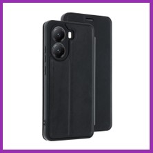 Salmore Poco X7 Pro Uyumlu Kılıf Flip Cover - Siyah Bty