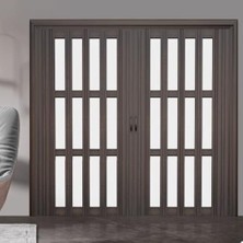 Die Grup Tr Akordeon Sürgülü Kapı, Pvc Katlanır Kapı, Oda Bölücü, 32 36 48 56 60 Inç, Alüminyum Çerçeveli Manyetik Akordeon Pileli Vinil Kapı, Int Için Concertina Kapı