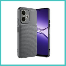 Ny Joy A5 Pro 4g Uyumlu Kılıf Auto Focus Karbon Kapak - Gri Nyjoybz