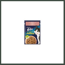 Felix Pouch Sensation Jellies Somonlu ve Karidesli Yetişkin Kedi Konservesi 85 gr Nhr