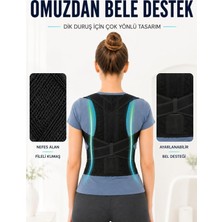 Die Grup Tr My Best Store Dik Duruş Korsesi Fileli Sırt ve Bel Destekli Ayarlanabilir Omuz Destek Korsesi