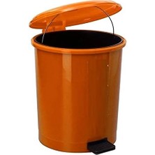 Die Grup Tr Pedallı Çift Kovalı Çöp Kovası 30 Litre - Isıya Dayanıklı - Turuncu