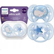 Die Grup Tr Philips Avent Ultra Soft Emzik, 6-18 Ay, Bpa Içermez, 2'li Set, Mavi