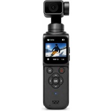 Die Grup Tr 4K Hd El Tipi Gimbal Aksiyon Kamera, 64MP Fotoğraf, 2 Eksen Mekanik Sabitleme, 1.7 Inç Dokunmatik Ekran, 330° Dönebilen Kamera, Vlog ve Seyahat Kamerası, 32GB Hafıza Kartı Dahil