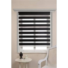 Die Grup Tr Beyazıt Tekstil Siyah Bambu Zebra Stor Perde Siyah 160 x 200 BYZT743