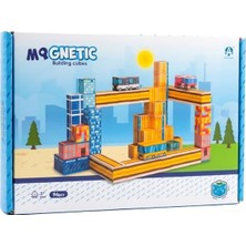 Die Grup Tr Kzl Şehir Temalı Manyetik Blok Yapı Küpleri Seti 2X2X2 cm 96 Parça CH1435