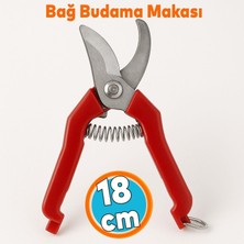 Die Grup Tr Bağ Budama Makası Bahçe Bitki Çiçek Gül Ağaç Üzüm Filiz Çubuk Çıbık Dal Budama Kesme Makas 18 cm