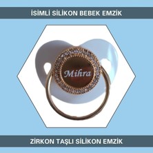 Die Grup Tr Kaplama Isimli Zirkon Taşlı Silikon Erkek Bebek Emzik, 0-6 Ay, Bpa Içermez