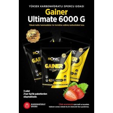 Die Grup Tr Ronic Nutrition Gainer Mass Ultimate 6000 G Kilo Almaya Yardımcı Karbonhidrat Tozu (Çilek Aromalı) 2 Adet Hediye