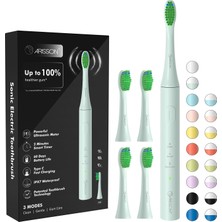 Die Grup Tr Sonic Elektrikli Diş Fırçası, Yetişkinler ve Çocuklar Için, 4 Fırça Başlıklı, Tip C, Hızlı Şarj, 40.000 Vpm, 3 Mod, 2 Dakikalık Akıllı Zamanlayıcı, 45 G Toz Mavisi