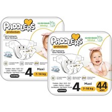 Paddlers Protection Bebek Bezi 4 Numara Maxi (7-14 Kg) 88 Adet – 2’li Set, Maksimum Koruma