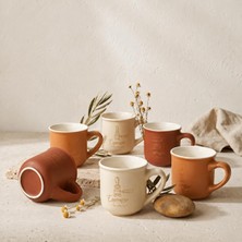 Die Grup Tr 6'li Porselen Espresso Fincan Seti 100 Ml, Kulplu Kahve Fincanı Takımı, Şık Tasarımlı Mini Fincan Seti, Türk Kahvesi Espresso Sunum Fincanı