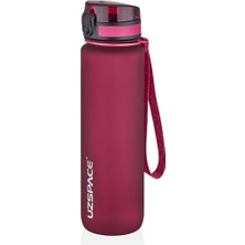 Die Grup Tr Uzspace 1000ML Sporcu Matarası, Bordo, Tritan, Sızdırmaz Kapak