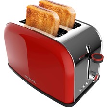 Die Grup Tr Dikey Ekmek Kızartma Makinesi Tost Zamanı 850 Kırmızı Lite, 850 W, 2 Dilim Ekmek Kapasitesi, Geniş Yuva, Paslanmaz Çelik, Kolaylık Için Önceden Ayarlanmış Özellikler, Özelleştirilebilir Tost