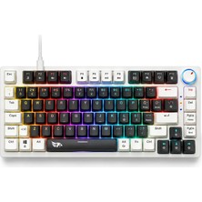 Die Grup Tr %75 Rainbow Mekanik Oyuncu Klavyesi, Türkçe Q, Blue Switch, Kb-28