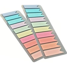Die Grup Tr Sticky Notes Şeffaf Renkli Yapışkan Not Kağıtları Flama (2'li Set)
