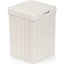 Die Grup Tr G-853 Linny Kare Çöp Kutusu Banyo Mutfak Çöp Kovası Kapaklı Banyo Çöp Kovası 10LT