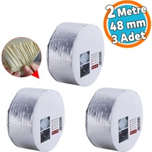 Die Grup Tr Izolasyon Ses Su Yalıtım Çamur Bant Çatı Tamir Sakız Bandı Gri 48 mm x 2 Metre 3 Adet