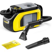 Die Grup Tr Kärcher Se 3 Compact Eu Koltuk ve Halı Yıkama Makinesi, 500 W, 1,7 L Temiz Su ve 2,9 L Kirli Su Haznesi, Püskürtmeli Ekstraksiyon, Sarı