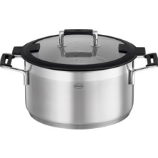 Die Grup Tr Rösle Silence Pro Tencere 91964 - Paslanmaz Çelik 24 Cm, Kapasite 5.8 Lt