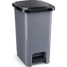 Die Grup Tr 60 L Slim Pedallı Çöp Kovası, Dar Alanlara Uygun Ince Tasarım Çöp Kutusu, Kapaklı Plastik Atık Kovası, Mutfak Banyo Ofis Kullanımı