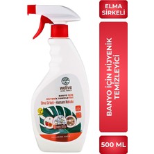 Die Grup Tr Banyo Hijyenik Temizleyici Sprey Elma Sirkeli Hamam Kokusu Duşakabin, Küvet, Lavabo, Fayans ve Mermer Için 500 ml