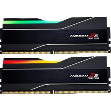 Die Grup Tr Trident Z5 Neo Rgb Serisi (Amd Expo) Ddr5 Ram 32GB (2X16GB) 6400MT/S CL32-39-39-102 1.40V Masaüstü Bilgisayar Belleği Udımm - Mat Siyah (F5-6400J3239G16GX2-TZ5NR)