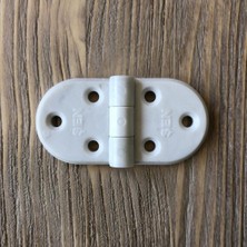 Die Grup Tr Plastik Oval Menteşe 7cm (2 Adet) Beyaz