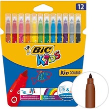 Die Grup Tr Kids Couleur Keçeli Kalem Seti, 12 Renk, Ultra Yıkanabilir