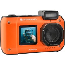 Die Grup Tr Realishot WP9500 - Su Geçirmez Dijital Kamera, 7 M Su Geçirmez, 24 Mp, Zoom 18X, 4K Video, 2,9 Inç / 1,4 Inç Çift Ekran - Turuncu