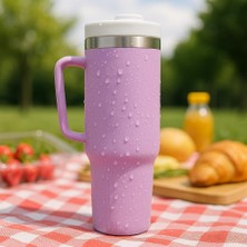 Die Grup Tr Profesyonel 304 Paslanmaz Çelik 4 Mevsim Sıcak ve Soğuk Çay Kahve Termosu Paslanmaz Çelik 1.2 Litre Termos Suluk Gezi Piknik Için Ev Iş Okul Spor Için X55 (1200 ml - Lila)