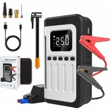 Die Grup Tr Jump Starter 12000MAH | Akü Takviye, Powerbank, LED Işık, Hava Kompresörü