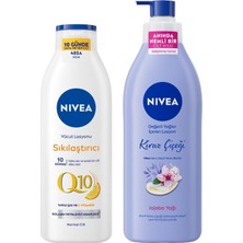 Die Grup Tr Q10 Sıkılaştırıcı C Vitamini Vücut Losyonu 250ML ve Kiraz Çiçeği Nemlendirici Vücut Losyonu 400ML