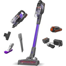 Die Grup Tr BHFEV182CP-QW 4'ü 1 Arada Kablosuz Pet Başlıklı Dikey Süpürge (18V, Dar Aralık Aparatı, Torbasız Yer ve El Süpürgesi, Şarj Cihazı ve Duvar Askısı Dahil)