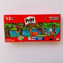 Die Grup Tr Pastel Boya 12'li Set, Kırmızı