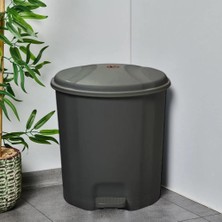 Die Grup Tr Motek Elit Pedallı Plastik Çöp Kovası Iç Kovalıı 22 Lt Antrasit Siyah
