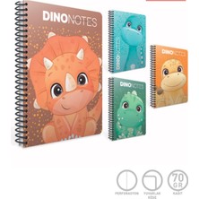 Die Grup Tr Dino Notes A4 80YP Çizgili Sp Karton Kapak Defter 7182