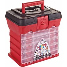Die Grup Tr Hobi Kutusu Süper Bag Hobby Box Organizerli Takım Çantası Kırmızı