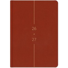Die Grup Tr 2026-2027 A5 Keten Akademik Ajanda 15X21 cm - 17 Aylık Tarçın