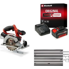 Die Grup Tr Te-Cs 18/150 Li - Solo Akülü Daire Testere + 18V 4,0 Ah Pxc Starter Kit, Akü ve Şarj Cihazı + Alüminyum Daire Testere Rayı 2X1000 mm