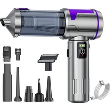 Die Grup Tr 20000PA Kablosuz Araç Süpürgesi – Şarjlı El Tipi Vakum & Hava Üfleyici, 3 Kademeli Güç, 6000MAH Batarya, Profesyonel Detay Temizlik Cihazı (Araba, Pc, Ev)