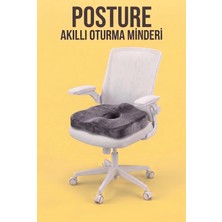 Die Grup Tr Ortopedik Posture Minder Kuyruk Sokumu, Kalça ve Dik Duruş Minderi Ofis Oto Koltuk Minderi 44X38X12/7CM DVM-17F