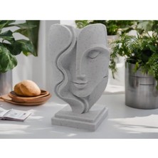 Die Grup Tr 15CM Modern Sanat Yüz Heykeli Hediyelik Modern Ev Süs Eşyası, BÜSTHEYKELFIGÜR23