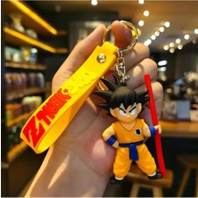 Die Grup Tr Anime Dragon Ball Z Karakter Figür Lüx Anahtarlık, Çanta Aksesuarı, Mavi