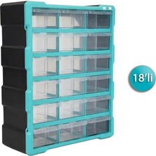 Die Grup Tr KKD5118 Dikey Monoblok Organizer Çekmece Seti 18'li